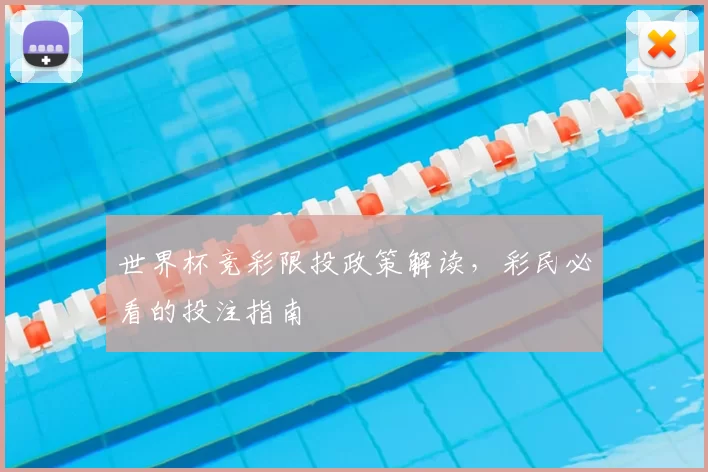 世界杯竞彩限投政策解读,彩民必看的投注指南